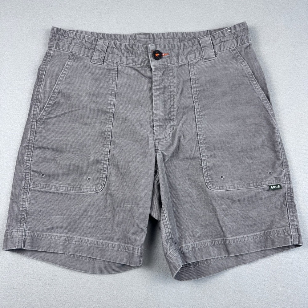 Howler Bros Clarksville Walk Short Men 31 7" Khaki Reinforced Pockets Corduroy